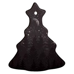 Night Full Star Christmas Tree Ornament (two Sides)