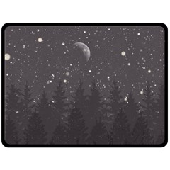 Night Full Star Double Sided Fleece Blanket (large)  by berwies