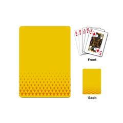 Yellow Star Light Space Playing Cards (mini)  by Mariart