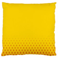 Yellow Star Light Space Large Cushion Case (one Side)