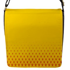 Yellow Star Light Space Flap Messenger Bag (s)