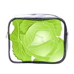 Cabbage Leaf Vegetable Green Mini Toiletries Bags by Mariart