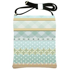 Circle Polka Plaid Triangle Gold Blue Flower Floral Star Shoulder Sling Bags by Mariart