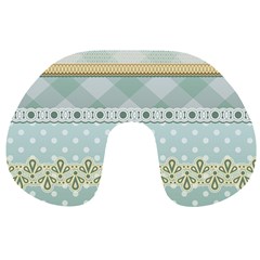 Circle Polka Plaid Triangle Gold Blue Flower Floral Star Travel Neck Pillows