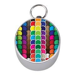 Circle Round Yellow Green Blue Purple Brown Orange Pink Mini Silver Compasses by Mariart