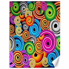 Circle Round Hole Rainbow Canvas 36  X 48  