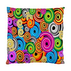 Circle Round Hole Rainbow Standard Cushion Case (One Side)