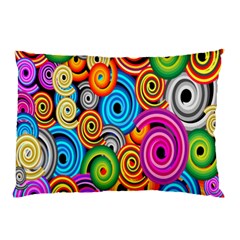 Circle Round Hole Rainbow Pillow Case by Mariart