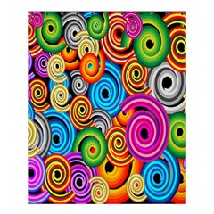 Circle Round Hole Rainbow Shower Curtain 60  x 72  (Medium) 