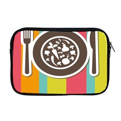 Dinerplate Tablemaner Food Fok Knife Apple Macbook Pro 17  Zipper Case by Mariart