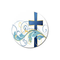 Easter Clip Art Free Religious Magnet 3  (round)