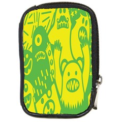 Easter Monster Sinister Happy Green Yellow Magic Rock Compact Camera Cases