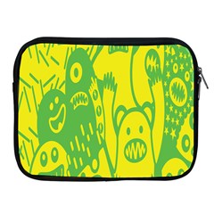 Easter Monster Sinister Happy Green Yellow Magic Rock Apple Ipad 2/3/4 Zipper Cases by Mariart