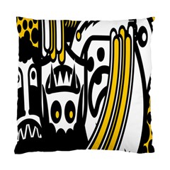 Easter Monster Sinister Happy Magic Rock Mask Face Polka Yellow Standard Cushion Case (one Side)