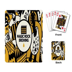 Easter Monster Sinister Happy Magic Rock Mask Face Yellow Magic Rock Playing Card by Mariart