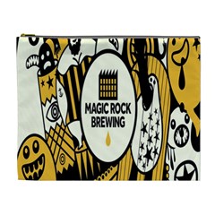 Easter Monster Sinister Happy Magic Rock Mask Face Yellow Magic Rock Cosmetic Bag (xl)