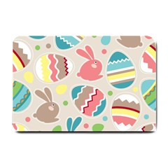 Easter Rabbit Bunny Rainbow Small Doormat 