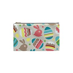 Easter Rabbit Bunny Rainbow Cosmetic Bag (small) 