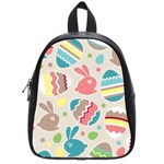 Easter Rabbit Bunny Rainbow School Bags (Small)  Front