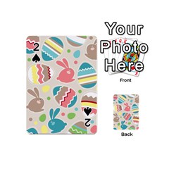 Easter Rabbit Bunny Rainbow Playing Cards 54 (mini) 