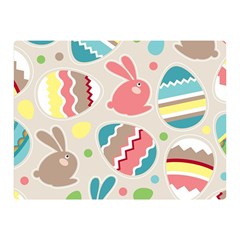 Easter Rabbit Bunny Rainbow Double Sided Flano Blanket (mini) 