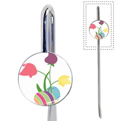 Eggs Three Tulips Flower Floral Rainbow Book Mark by Mariart