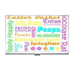 Easter Subway Blossoms Color Rainbow Chocolate Business Card Holders by Mariart