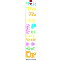 Easter Subway Blossoms Color Rainbow Chocolate Large Book Marks