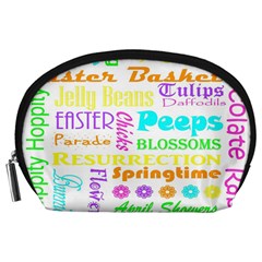 Easter Subway Blossoms Color Rainbow Chocolate Accessory Pouches (large)  by Mariart