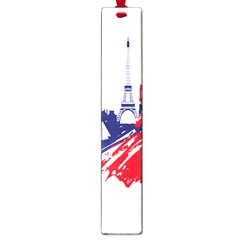 Eiffel Tower Monument Statue Of Liberty France England Red Blue Large Book Marks by Mariart