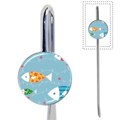 Fish Cute Swim Blue Sea Book Mark by Mariart