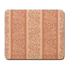 Flower Floral Leaf Frame Star Brown Large Mousepads