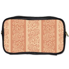 Flower Floral Leaf Frame Star Brown Toiletries Bags by Mariart