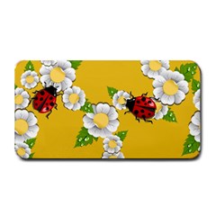 Flower Floral Sunflower Butterfly Red Yellow White Green Leaf Medium Bar Mats