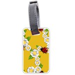 Flower Floral Sunflower Butterfly Red Yellow White Green Leaf Luggage Tags (One Side)  Front