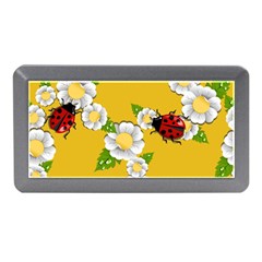 Flower Floral Sunflower Butterfly Red Yellow White Green Leaf Memory Card Reader (Mini)