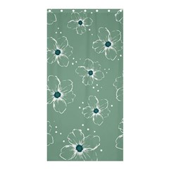 Flower Floral Sakura Sunflower Rose Blue Shower Curtain 36  X 72  (stall) 