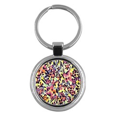 French Crepe Colour Pink Key Chains (round) 
