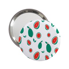 Fruit Green Red Guavas Leaf 2 25  Handbag Mirrors by Mariart