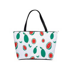 Fruit Green Red Guavas Leaf Shoulder Handbags