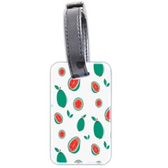 Fruit Green Red Guavas Leaf Luggage Tags (two Sides) by Mariart