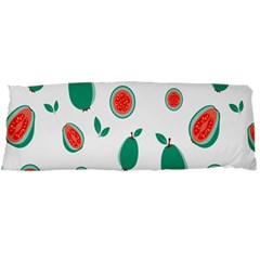 Fruit Green Red Guavas Leaf Body Pillow Case Dakimakura (two Sides) by Mariart