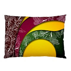 Flower Floral Leaf Star Sunflower Green Red Yellow Brown Sexxy Pillow Case by Mariart