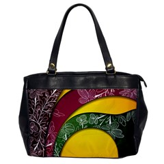 Flower Floral Leaf Star Sunflower Green Red Yellow Brown Sexxy Office Handbags