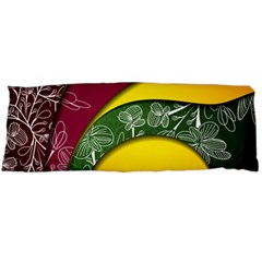 Flower Floral Leaf Star Sunflower Green Red Yellow Brown Sexxy Body Pillow Case (dakimakura) by Mariart