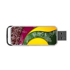 Flower Floral Leaf Star Sunflower Green Red Yellow Brown Sexxy Portable Usb Flash (one Side) by Mariart