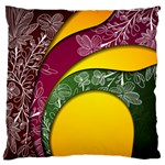 Flower Floral Leaf Star Sunflower Green Red Yellow Brown Sexxy Standard Flano Cushion Case (Two Sides) Front