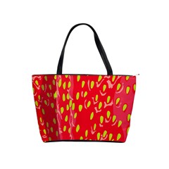 Fruit Seed Strawberries Red Yellow Frees Shoulder Handbags