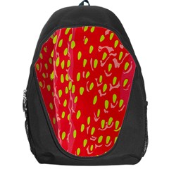 Fruit Seed Strawberries Red Yellow Frees Backpack Bag by Mariart