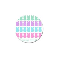 Happy Easter Rabbit Color Green Purple Blue Pink Golf Ball Marker